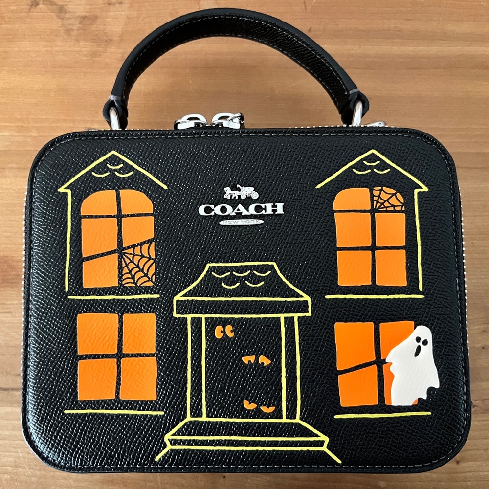 Coach Black Bag with Halloween Design